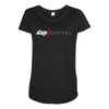 axe capital merchandise Maternity Scoop Neck T-shirt