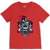 mr topstache vs jthree V-Neck Tee