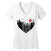 hike and love Women's V-Neck T-Shirt