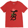Tessa Brooks Rose V-Neck Tee