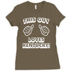 this guy loves kentucky   copy Ladies Fitted T-Shirt