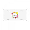Floral Baby Name License Plate