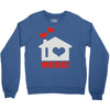 new i love house Crewneck Sweatshirt