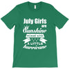 July Girls Are Sunshine Mixed With A Little Hurricane T-Shirt