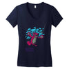 breaking bear Women's V-Neck T-Shirt