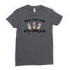 will run for ice cream Ladies Fitted T-Shirt