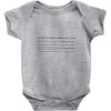 bird on a wire men's Baby Onesie
