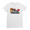 pizza is my valentine Ladies Fitted T-Shirt