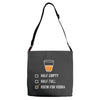 room for vodka Adjustable Strap Totes