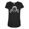 factory records use hearing protection Maternity Scoop Neck T-shirt