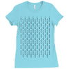 fuck you pin stripe line Ladies Fitted T-Shirt
