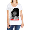 Aretha Franklin Queen Ladies Curvy T-Shirt
