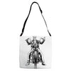skeleton biker Adjustable Strap Totes