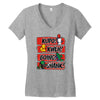 what does the tonberry say Women's V-Neck T-Shirt