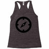 clock black Racerback Tank
