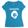 socrates brazil 70s football world cup legend retro Women's Triblend Scoop T-shirt