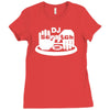 dj scratch men's Ladies Fitted T-Shirt
