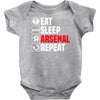 eat sleep arsenal Baby Onesie