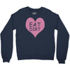 pink heart eat dirt ! t shirt   heart eat dirt graphic Crewneck Sweatshirt