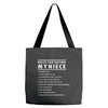rules for dating my niece Tote Bags