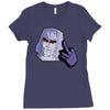 mega flipped off Ladies Fitted T-Shirt