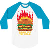 burger fever 3/4 Sleeve Shirt