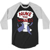nuke the whales funny 3/4 Sleeve Shirt