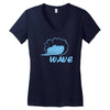 wave Women's V-Neck T-Shirt