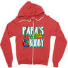 papa's little fishin buddy Zipper Hoodie