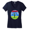 the sound of kombat Women's V-Neck T-Shirt