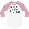 reel girls fish 3/4 Sleeve Shirt