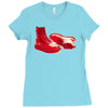 red skinhead bovver boots ideal birthday gift or present Ladies Fitted T-Shirt