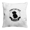 I Don't Eat Cock I'm Vegan Throw Pillow