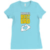 World's Best Dad Ever Ladies Fitted T-Shirt