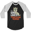 This Girl Loves Yorkshire Terriers 3/4 Sleeve Shirt