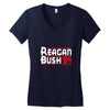 reagan bush '84 Women's V-Neck T-Shirt