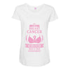 I am a Breast Cancer Survivor - What's Your Superpower? Maternity Scoop Neck T-shirt