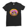 Angry Donut Ladies Fitted T-Shirt