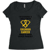 I'm Raising A Child With Childhood Cancer What's Your Super Power Women's Triblend Scoop T-shirt