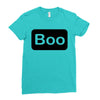 boo, Ladies Fitted T-Shirt