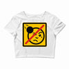 not the face Crop Top