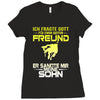 vater und sohn 6 Ladies Fitted T-Shirt