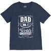 dad number one world's greatest V-Neck Tee
