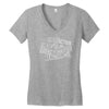 equal reaction Women's V-Neck T-Shirt