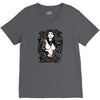 girl snake skull V-Neck Tee