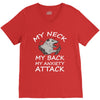 MY NECK MY BACK MY ANXIETY ATTACK V-Neck Tee