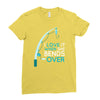 bends over Ladies Fitted T-Shirt