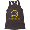 the game is on Racerback Tank