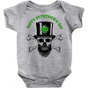 happy saint patrick day skull Baby Onesie