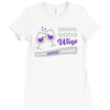 good wine good friends Ladies Fitted T-Shirt